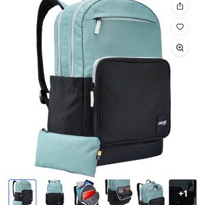 Caselogic Teal and Black Women's Backpack